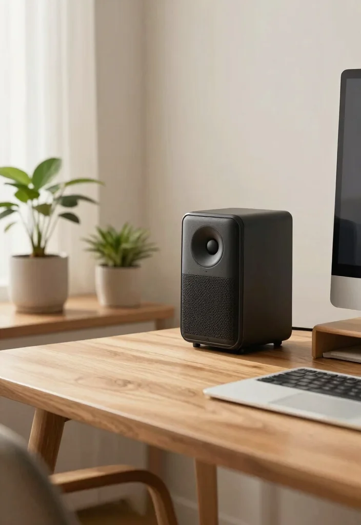 29 Japandi and Zen Home Office Ideas Calm Minimalist Space - 26. Calm Music for Productivity 1