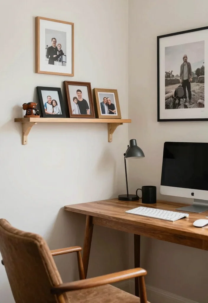 29 Mid Century Modern Home Office Design Ideas - 11. Personal Touches 1