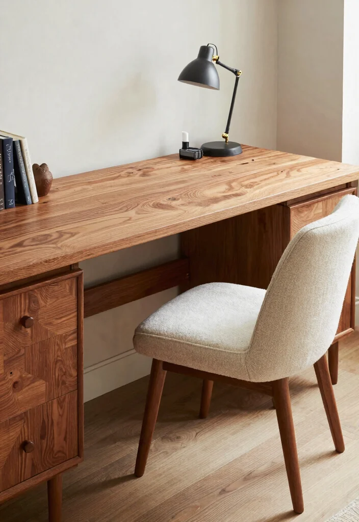 29 Mid Century Modern Home Office Design Ideas - 15. Eco-Conscious Furnishings 1