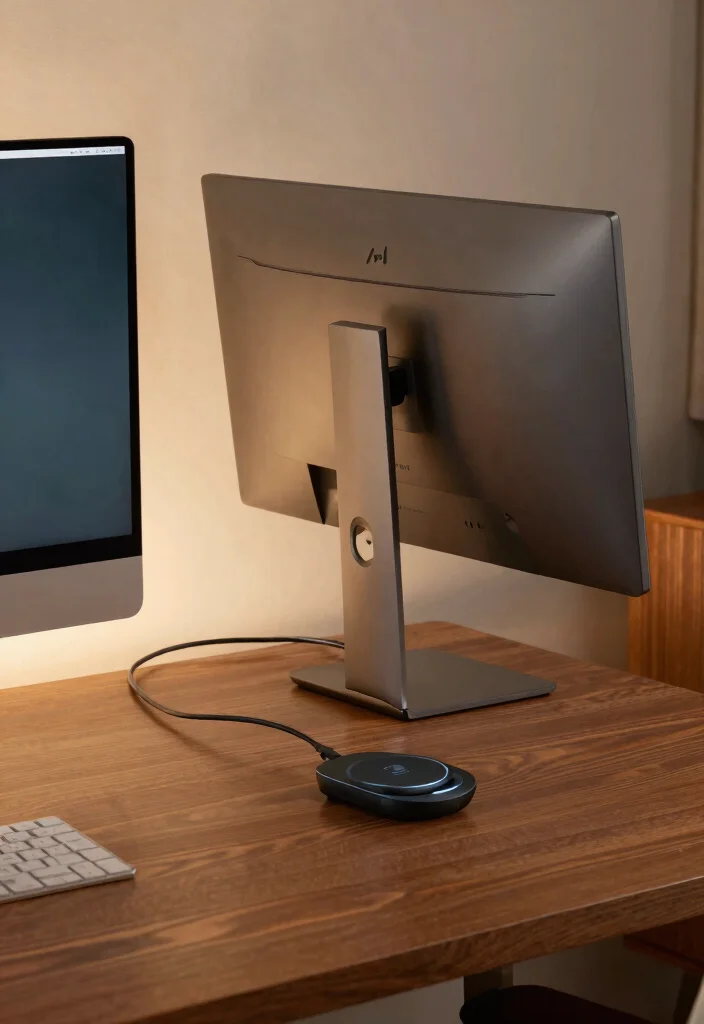 29 Mid Century Modern Home Office Design Ideas - 18. Clever Use of Technology 1