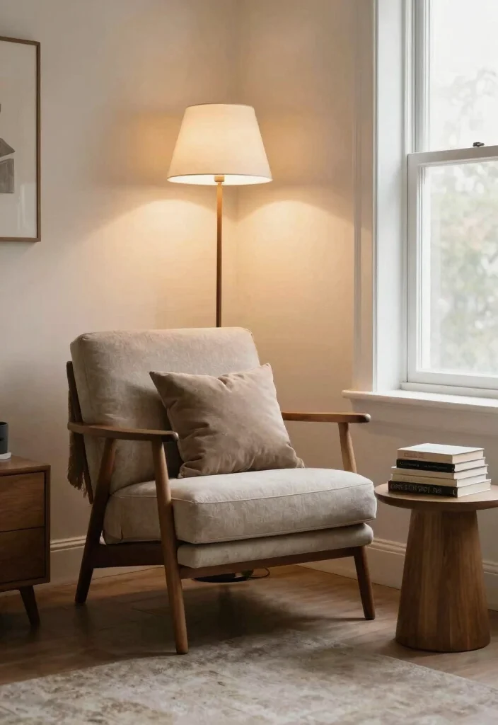 29 Mid Century Modern Home Office Design Ideas - 19. Cozy Reading Nooks 1