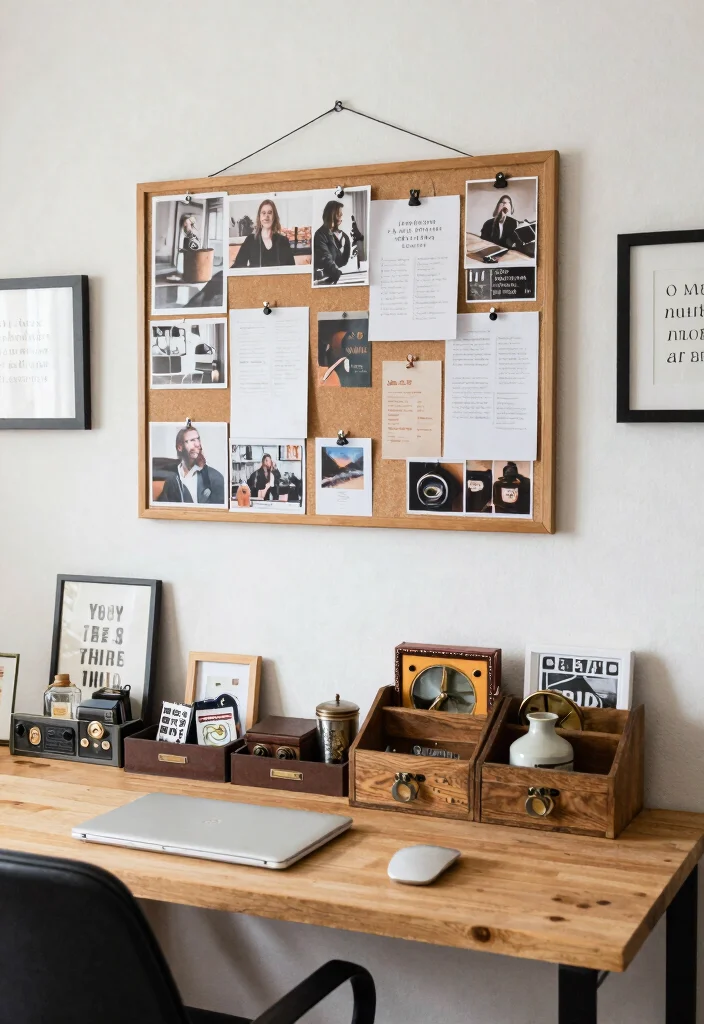 29 Mid Century Modern Home Office Design Ideas - 28. Personal Workspace Elements 1