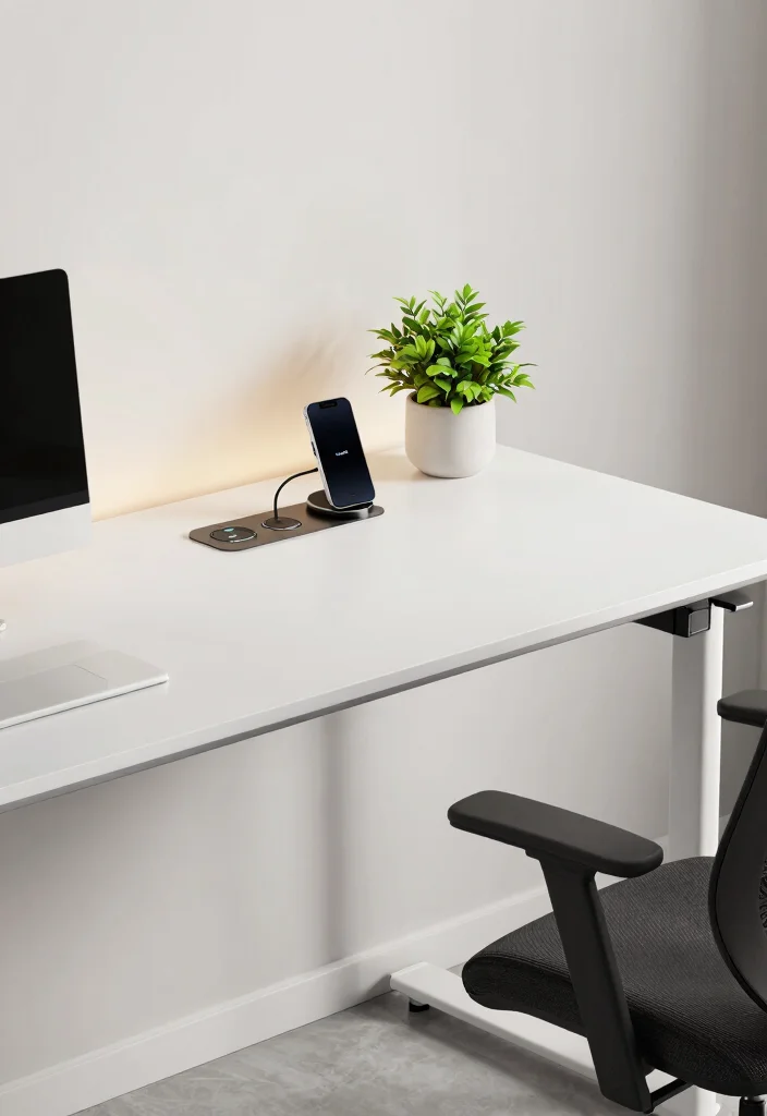 29 Modern Home Office Desk Ideas Clean Lines Big Style - 14. Smart Desks 1