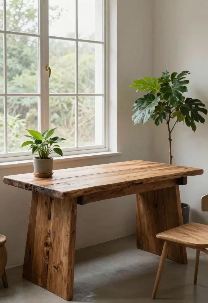 29 Modern Home Office Desk Ideas Clean Lines Big Style - 15. Nature-Inspired Desks 1