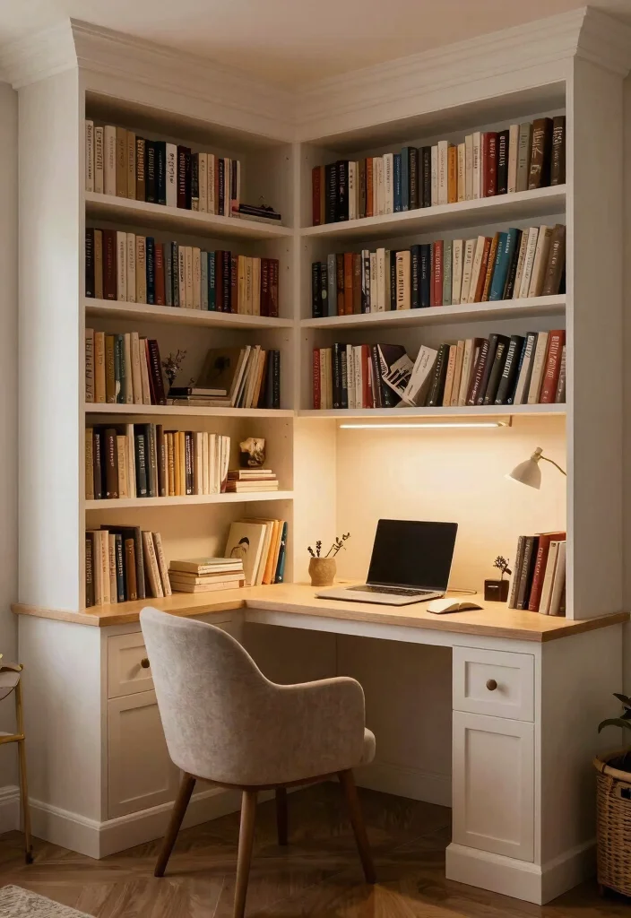 29 Modern Home Office Desk Ideas Clean Lines Big Style - 27. Home Library Desks 1