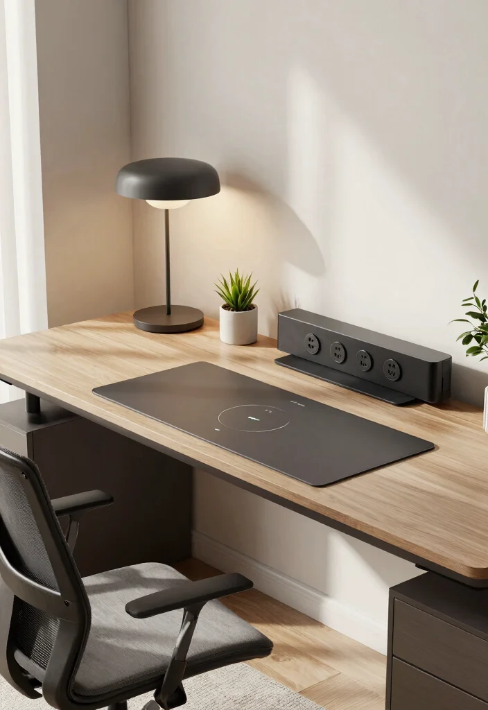 29 Modern Office Tables Ideas Sleek Designs for Every Style - 10. Smart Technology Integration 1