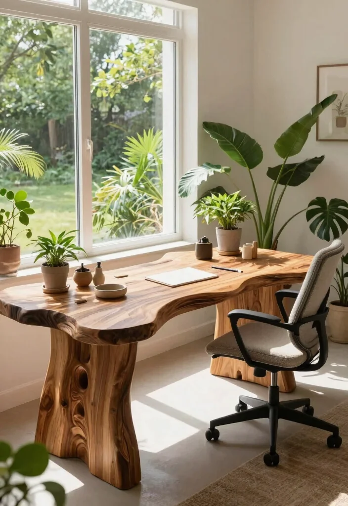 29 Modern Office Tables Ideas Sleek Designs for Every Style - 14. Outdoor Inspiration 1