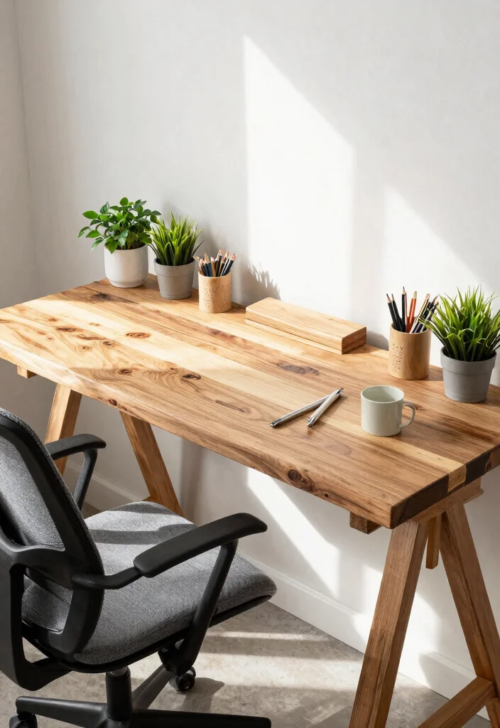 29 Modern Office Tables Ideas Sleek Designs for Every Style - 19. Eco-Friendly Designs 1