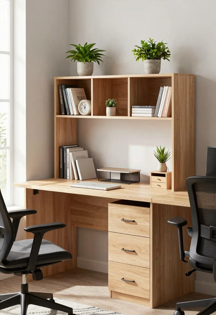 29 Modern Office Tables Ideas Sleek Designs for Every Style - 28. Stylish Storage Solutions 1