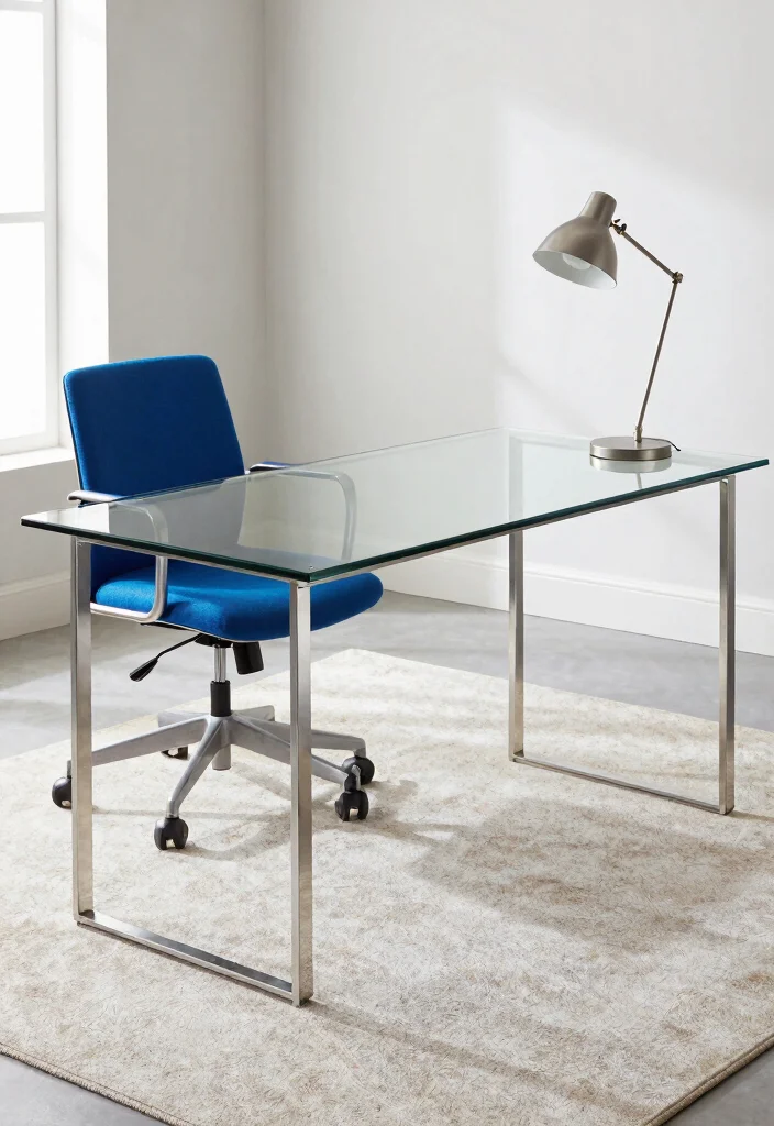 29 Modern Office Tables Ideas Sleek Designs for Every Style - 3. Sleek Glass Designs 1