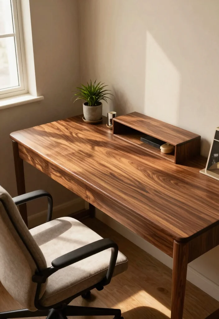 29 Modern Office Tables Ideas Sleek Designs for Every Style - 8. Elegant Wooden Tables 1