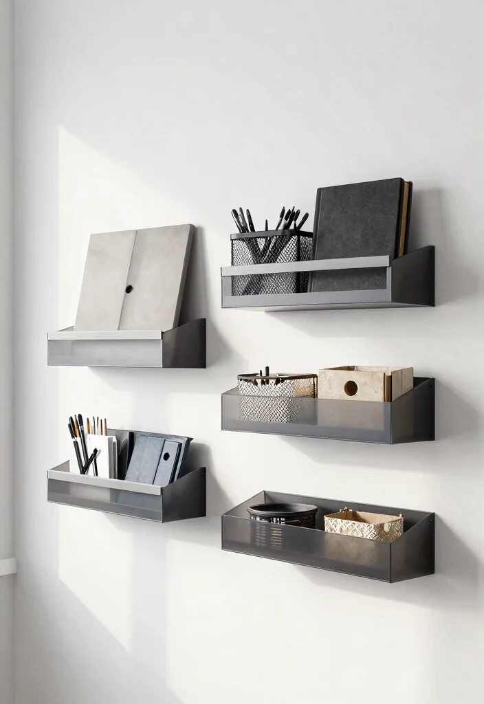 29 Office Back Wall Concepts Stunning Backdrop Decor - 13. Artful Storage Solutions 1