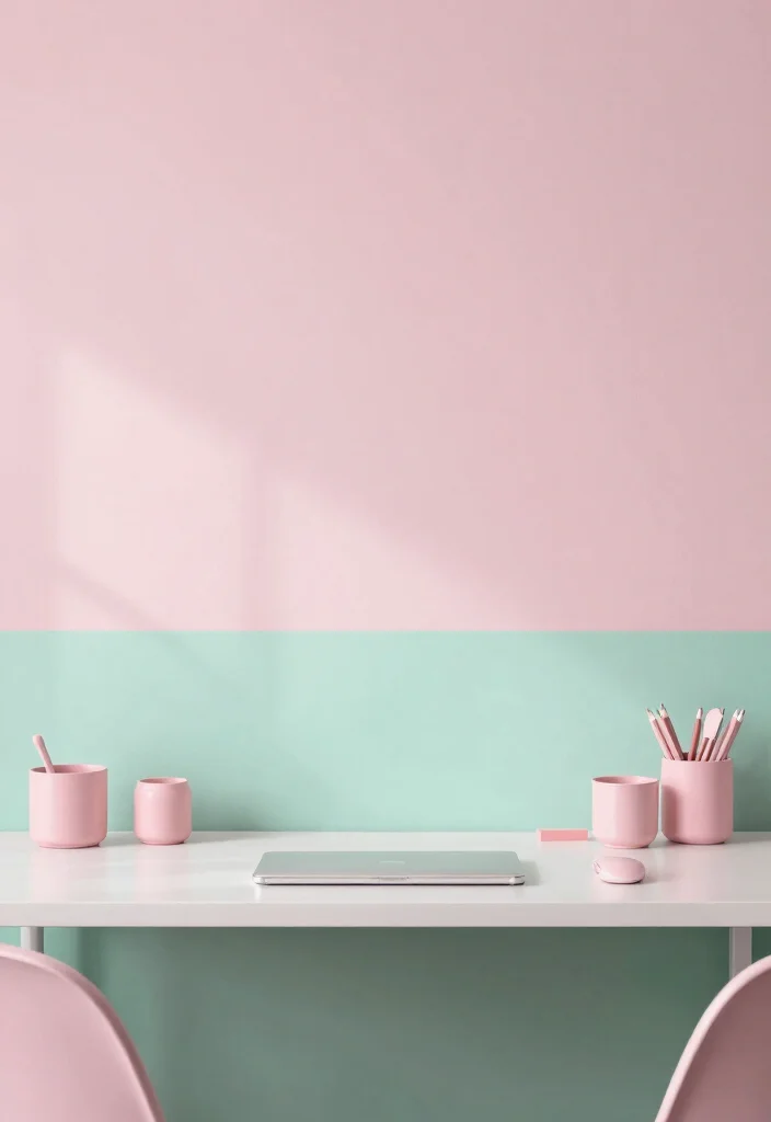 29 Office Back Wall Concepts Stunning Backdrop Decor - 18. Soft Pastel Palette 1