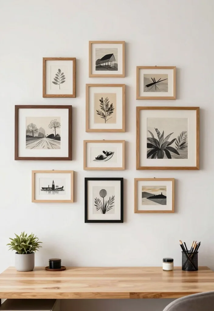 29 Office Back Wall Concepts Stunning Backdrop Decor - 20. Handmade Art Displays 1