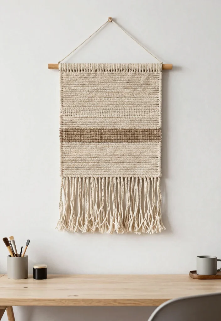 29 Office Back Wall Concepts Stunning Backdrop Decor - 24. DIY Woven Wall Hangings 1
