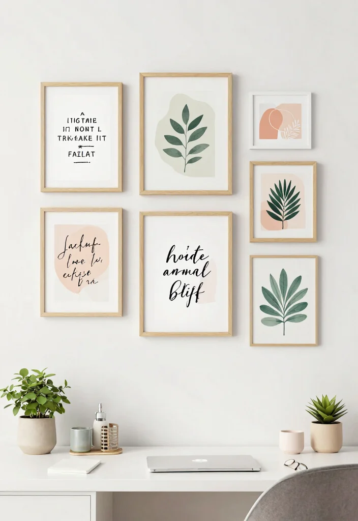 29 Office Desk Decor Ideas for Work Cubicle Women - 2. Inspirational Wall Art 1