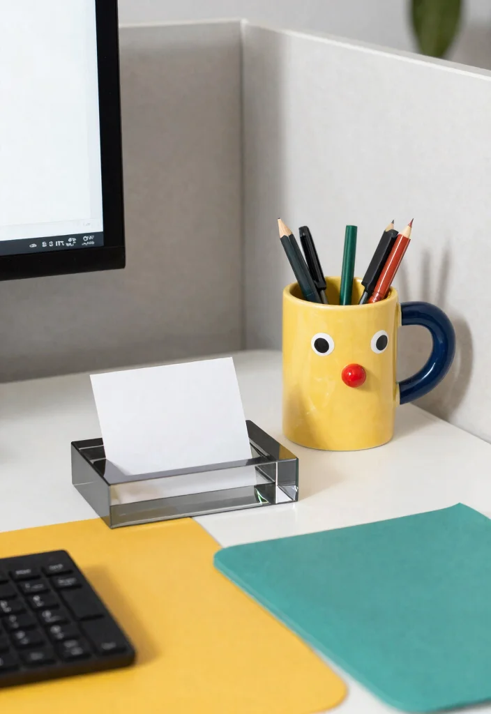 29 Office Desk Decor Ideas for Work Cubicle Women - 21. Unique Desk Accessories 1