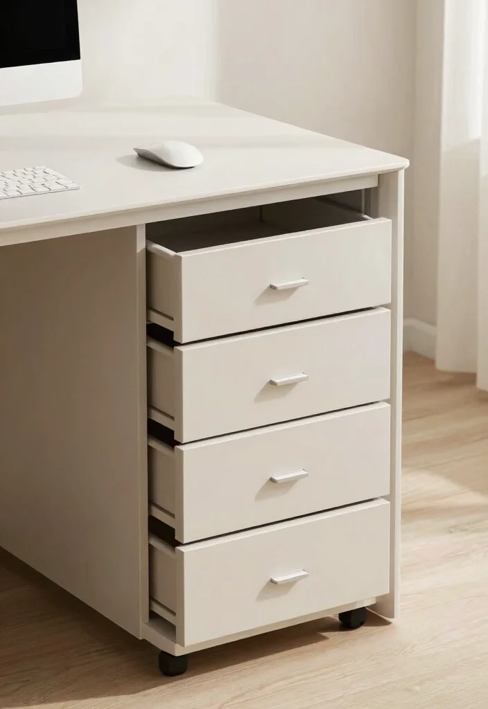 29 Office Desk Decor Ideas for Work Cubicle Women - 24. Well-Organized Drawer Units 1
