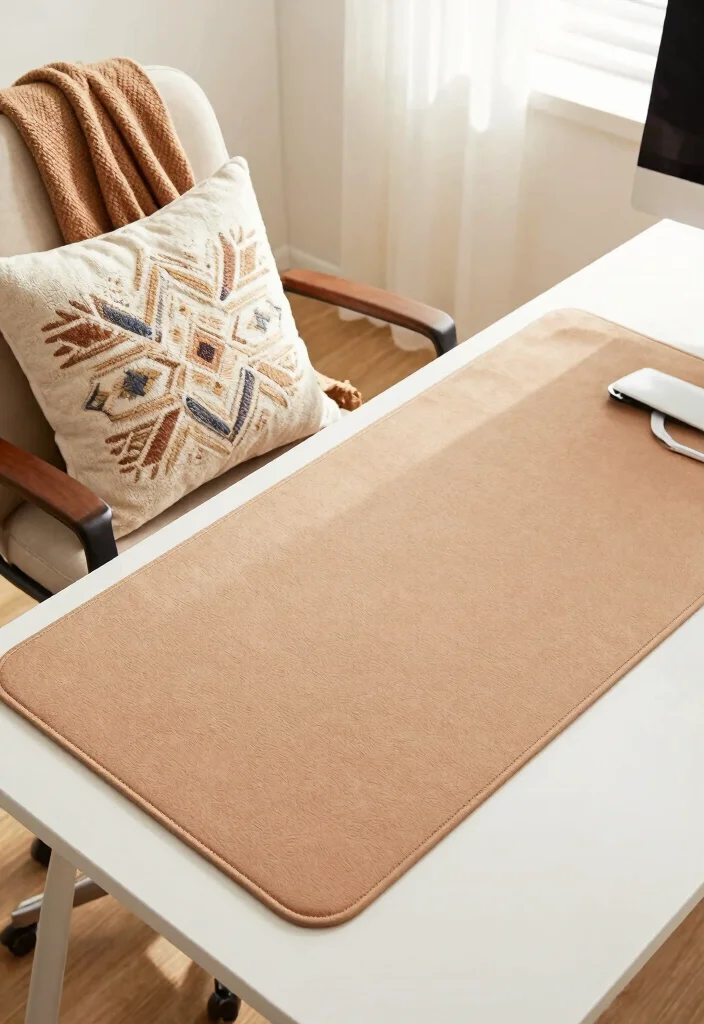 29 Office Desk Decor Ideas for Work Cubicle Women - 8. Cozy Desk Accessories 1