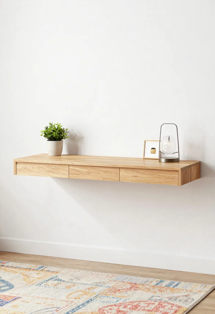 29 Small Home Office Ideas for Tiny Spaces at Home - 1. Floating Desk 1