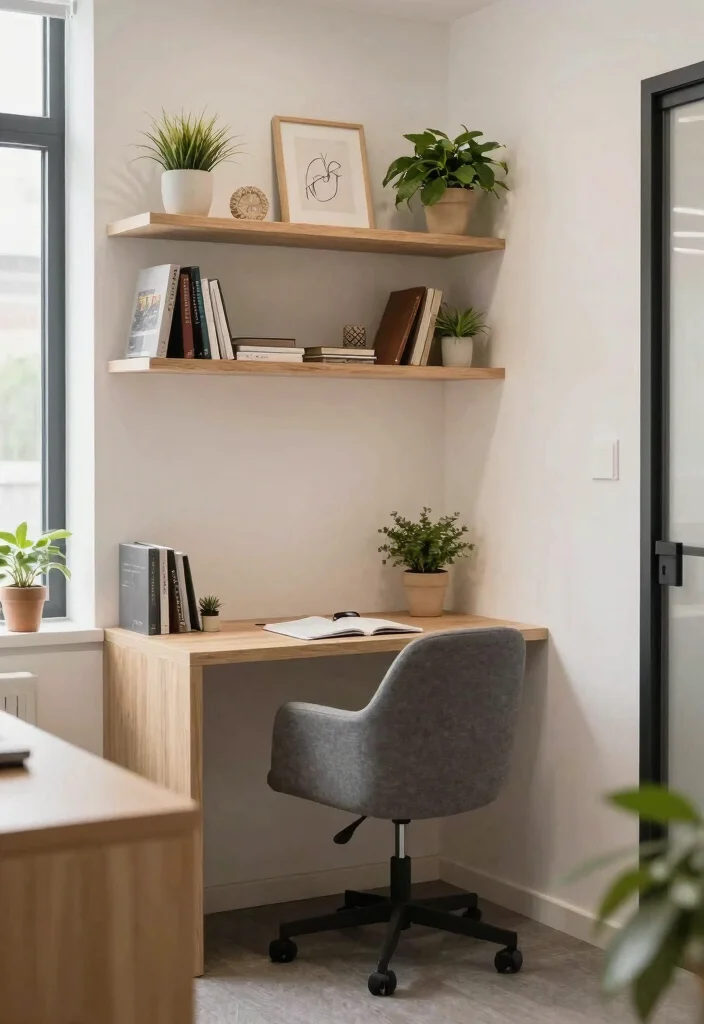 29 Small Home Office Ideas for Tiny Spaces at Home - 27. Utilize Nooks and Crannies 1