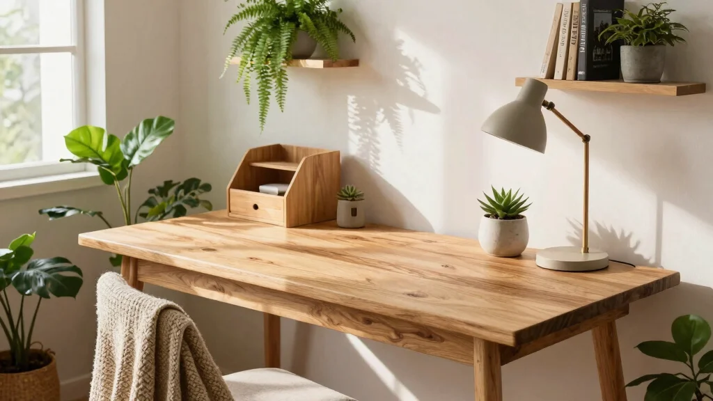 29 Wood Desk Home Office Ideas: Warm and Natural Workspace