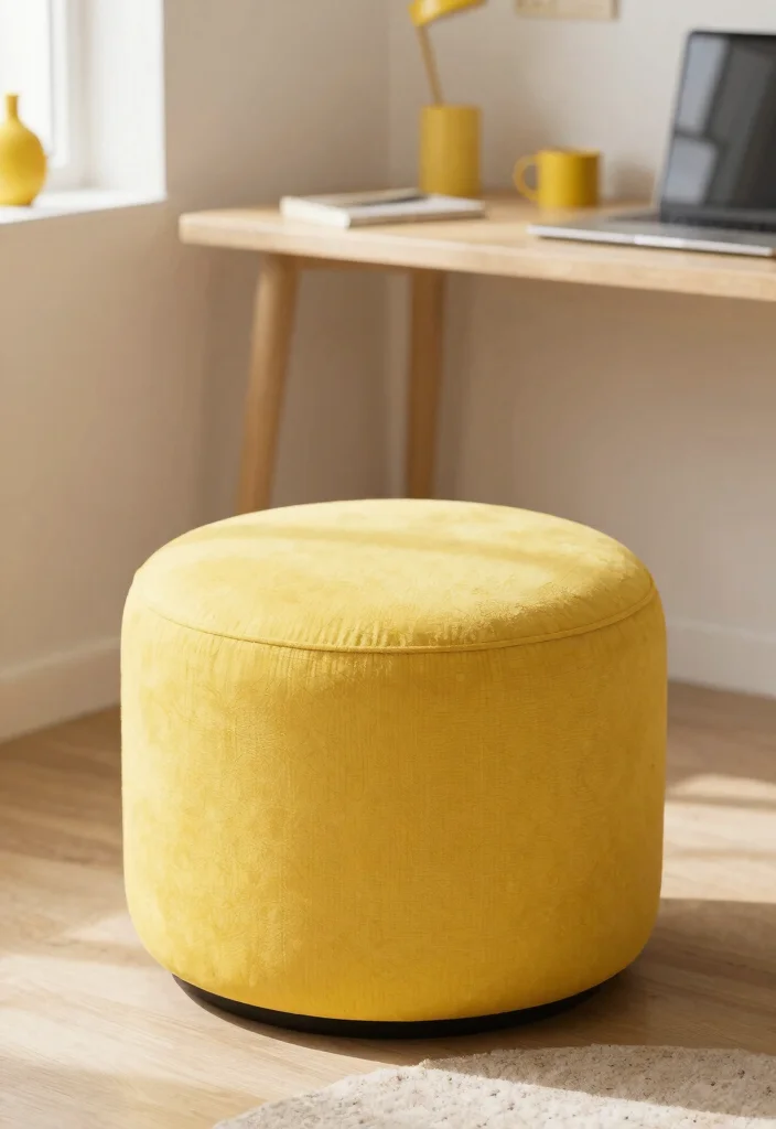 29 Yellow Home Office Ideas Bright and Cheerful - 27. Yellow Multi-functional Furniture 1