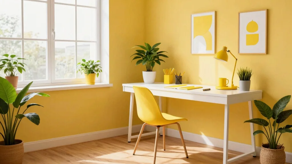 29 Yellow Home Office Ideas Bright and Cheerful