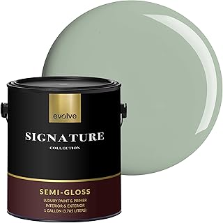 EVOLVE Signature Collection Luxury Interior Paint & Primer, Semi-Gloss S...