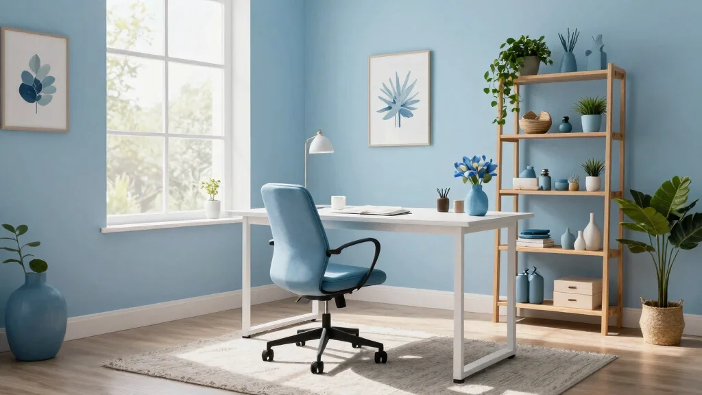 30 Blue Home Office Concepts: Calm and Creative Workspace