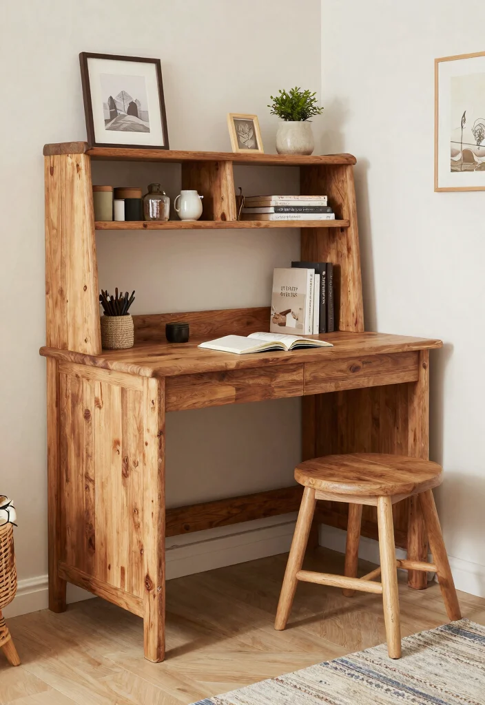 30 Cottage Home Office Ideas: Charming and Cozy Workspace - 10. Multi-Functional Furniture 1