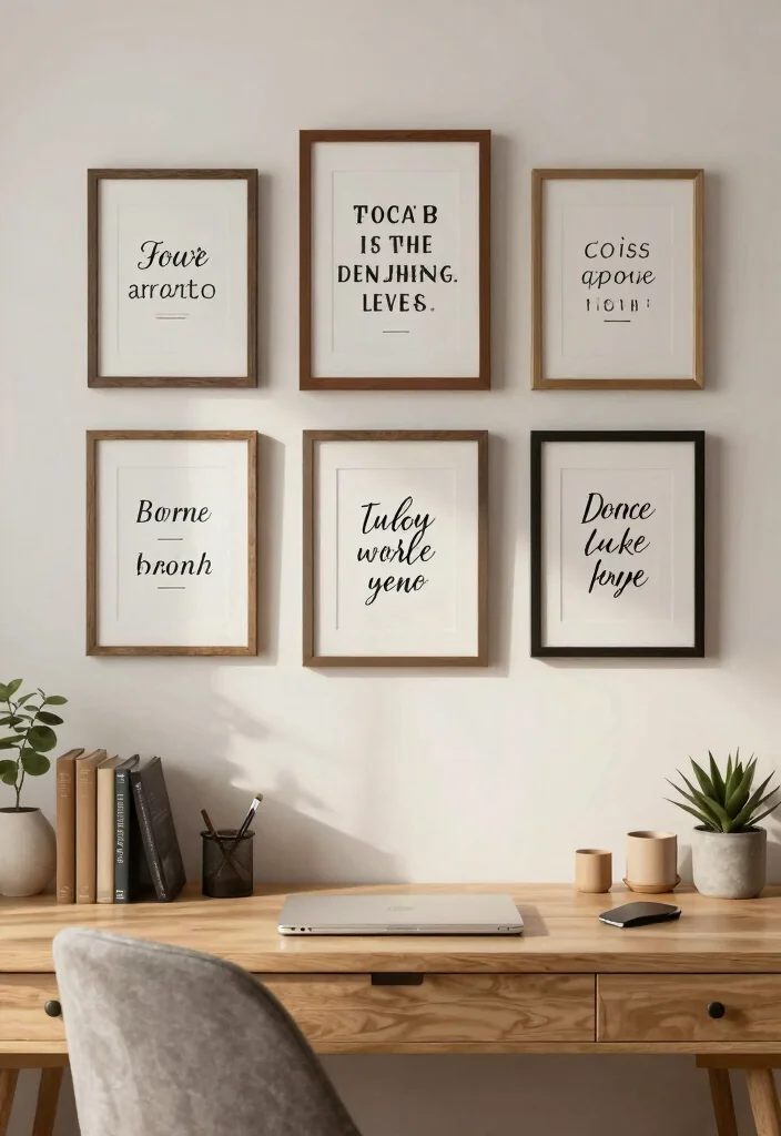 30 Cottage Home Office Ideas: Charming and Cozy Workspace - 20. Inspirational Quotes 1