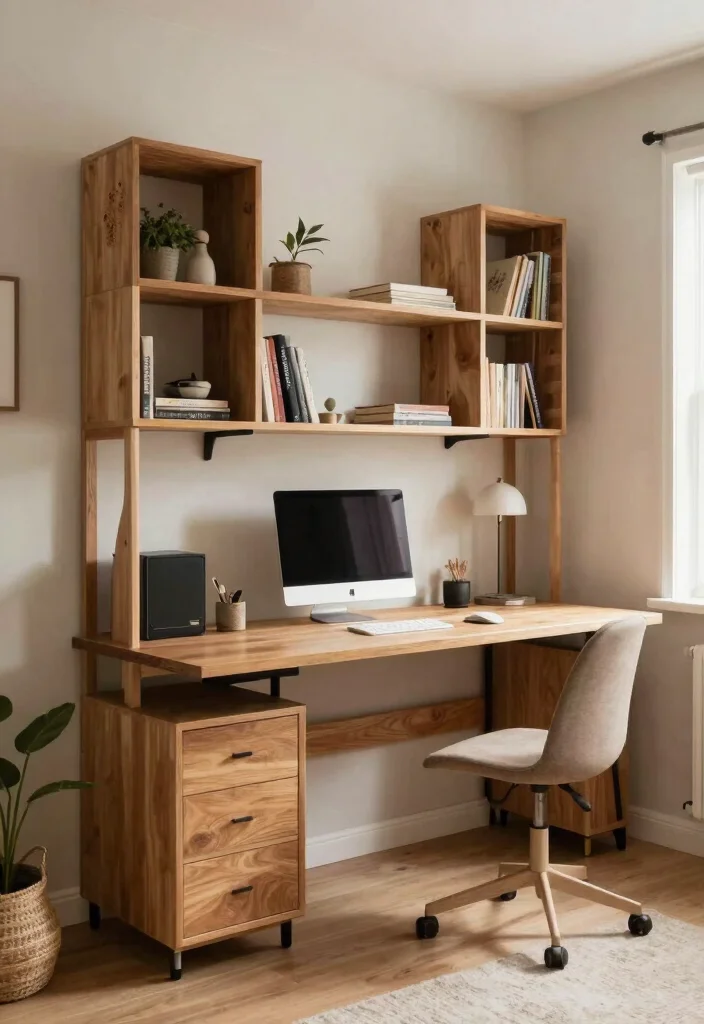 30 Cottage Home Office Ideas: Charming and Cozy Workspace - 23. Customizable Spaces 1