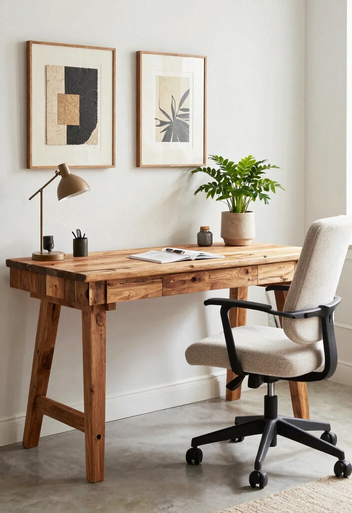 30 Elegant Luxury Home Workspace Ideas Sophisticated Style - 12. Sustainable Furniture Choices 1