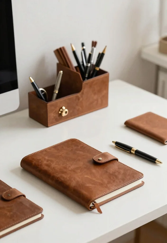 30 Elegant Luxury Home Workspace Ideas Sophisticated Style - 23. Elegant Office Supplies 1