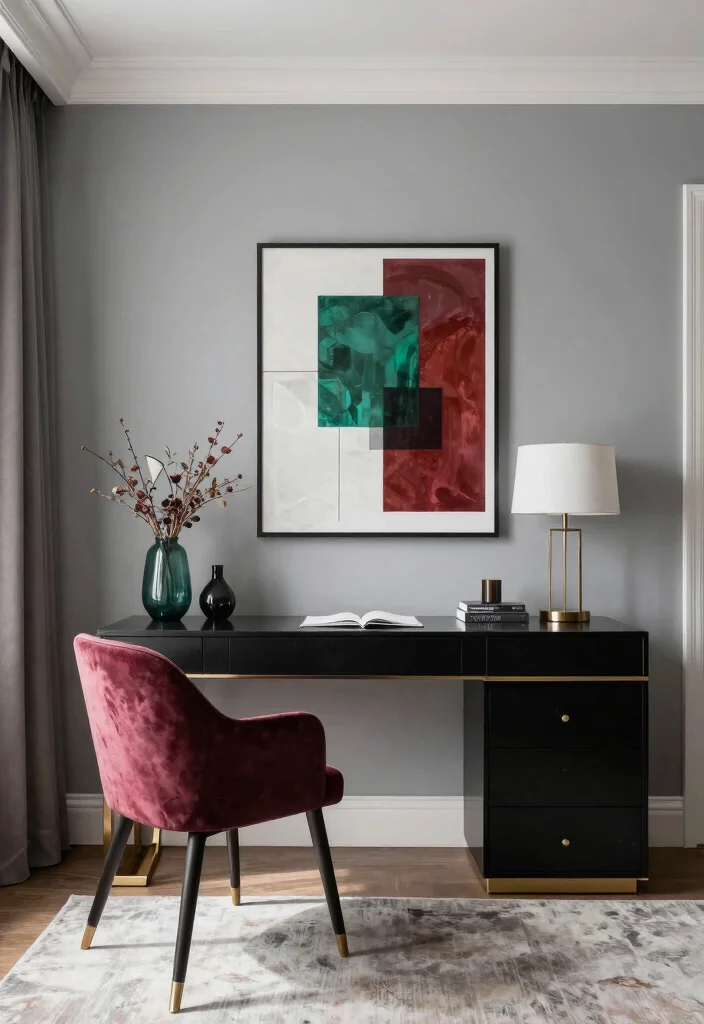 30 Elegant Luxury Home Workspace Ideas Sophisticated Style - 24. A Sophisticated Color Palette 1