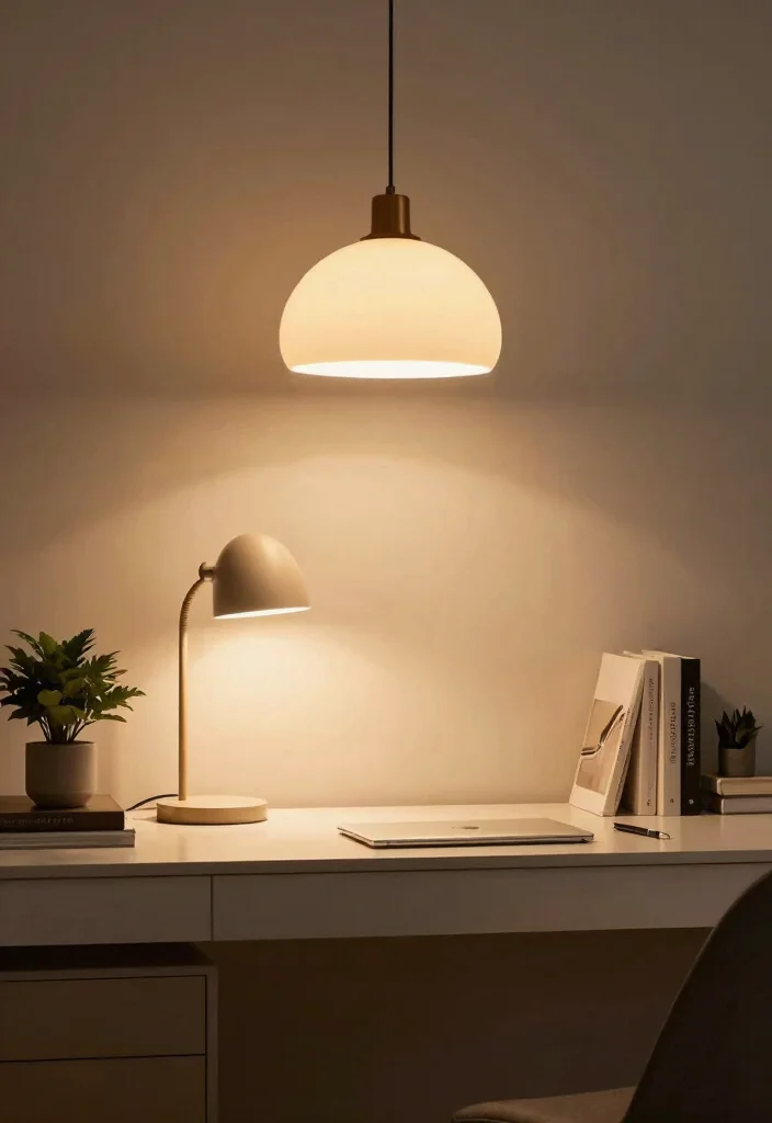 30 Elegant Luxury Home Workspace Ideas Sophisticated Style - 5. The Power of Lighting 1
