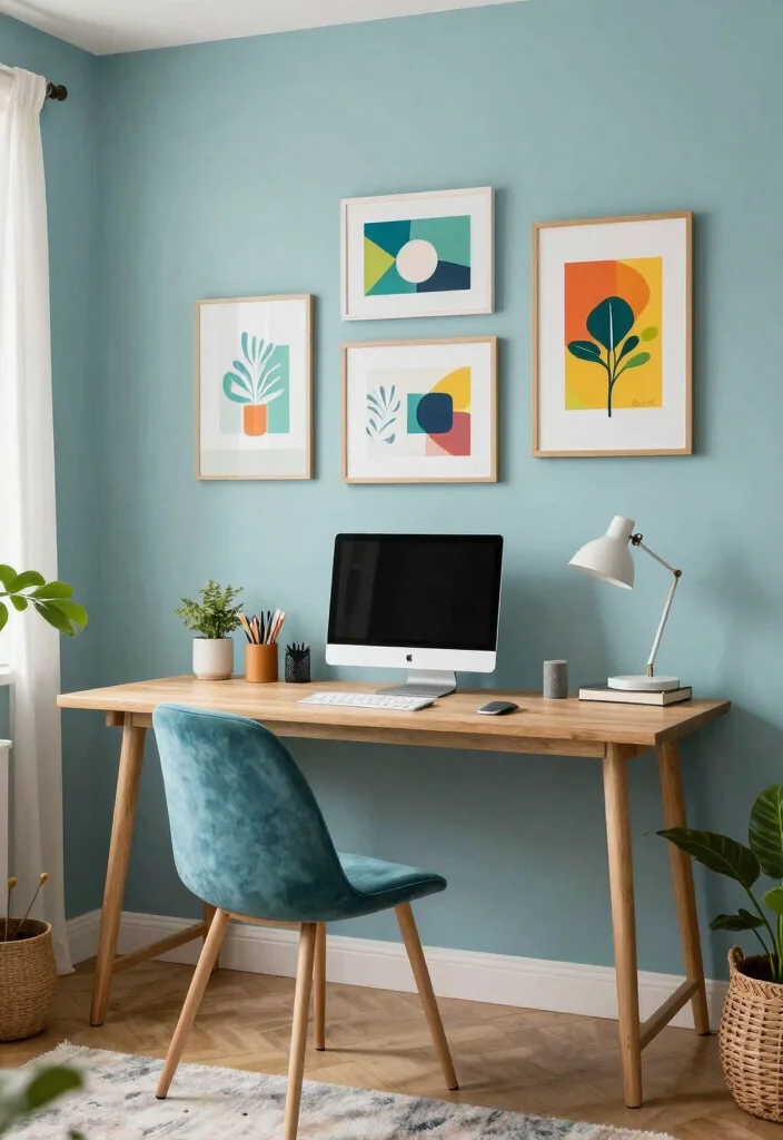 30 Elegant Luxury Home Workspace Ideas Sophisticated Style - 7. Color Psychology in the Workspace 1