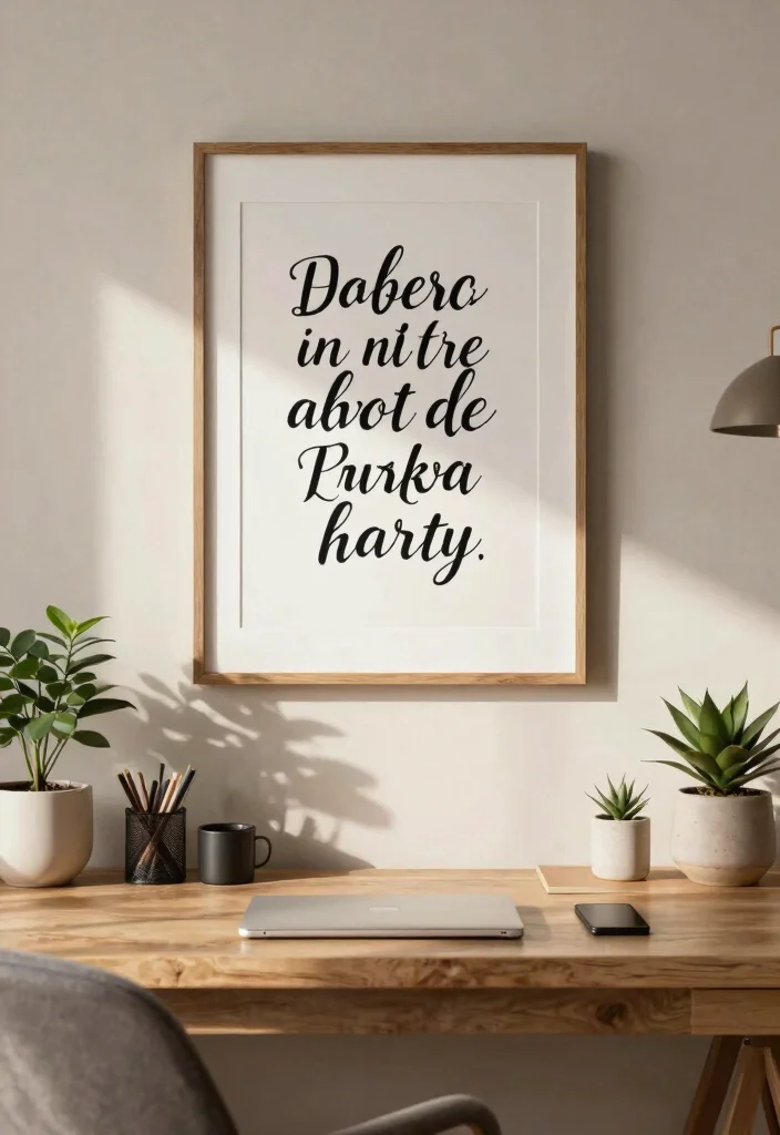30 Home Office Chair and Accent Furniture Ideas - 19. Inspirational Quotes 1