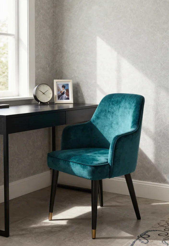 30 Home Office Chair and Accent Furniture Ideas - 2. Chic Accent Chairs 1