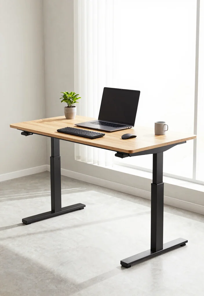 30 Home Office Chair and Accent Furniture Ideas - 21. Adjustable Standing Desks 1