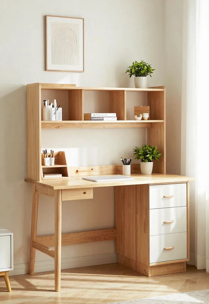 30 Home Office Chair and Accent Furniture Ideas - 3. Multifunctional Desks 1