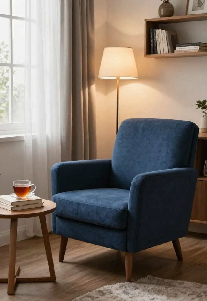 30 Home Office Chair and Accent Furniture Ideas - 7. Cozy Reading Nook 1