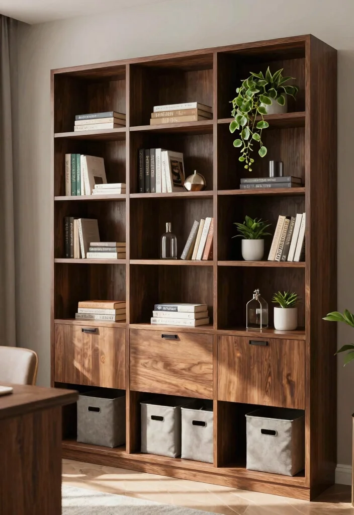 30 Home Office Furniture Ideas Stylish and Functional Picks - 12. Elegant Bookcases for Storage and Style 1