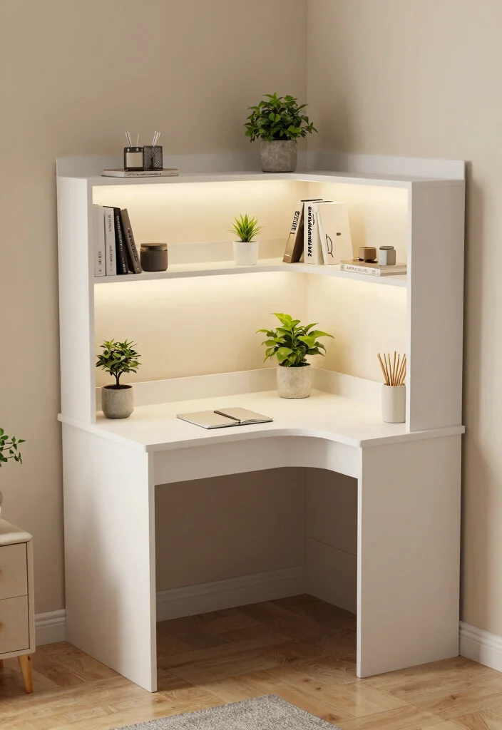 30 Home Office Furniture Ideas Stylish and Functional Picks - 6. Compact Corner Desks for Small Spaces 1