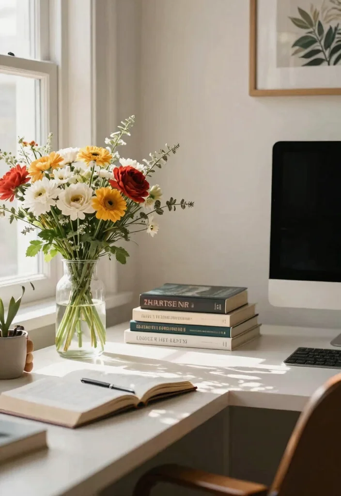 30 Home Office Library Ideas Dreamy Bookshelf Workspace - 26. Seasonal Decor Changes 1