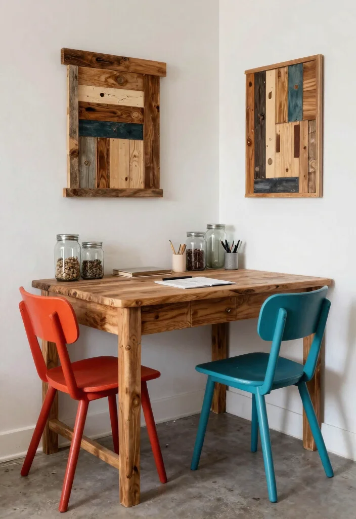 30 Lounge Office Room Ideas Where Comfort Meets Work - 21. Upcycled Office 1