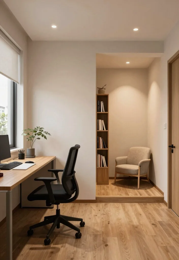 30 Lounge Office Room Ideas Where Comfort Meets Work - 24. Structured Layout 1