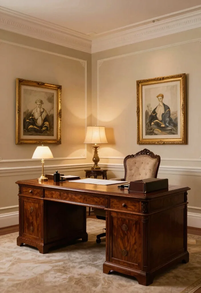 30 Lounge Office Room Ideas Where Comfort Meets Work - 30. Timeless Elegance 1