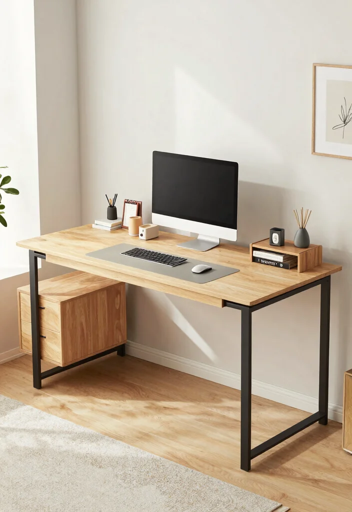 30 Mid Century Modern Desk Ideas Timeless Style at Home - 16. Desk with Customizable Components 1